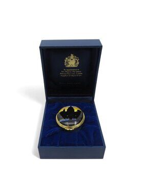 Halcyon Days Enamel Box St Pauls Cathedral Trinket England Vintage